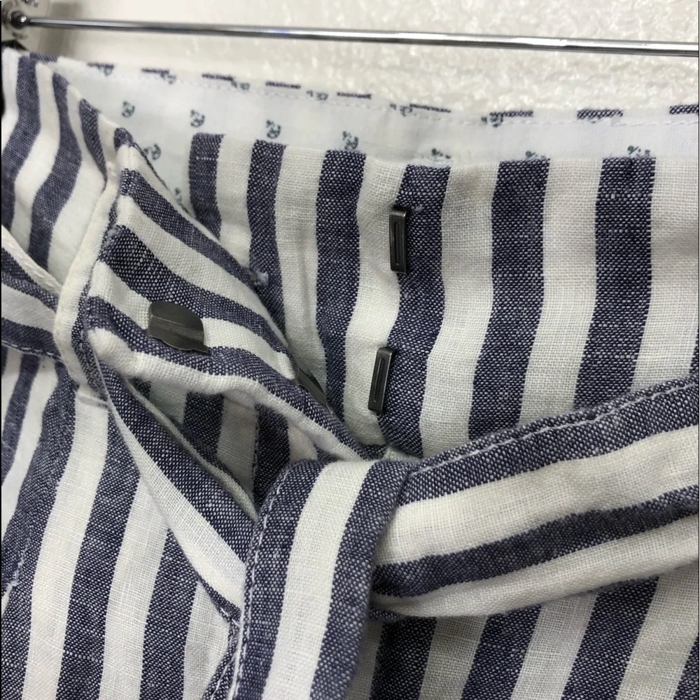 Cynthia Rowley Striped Linen Shorts